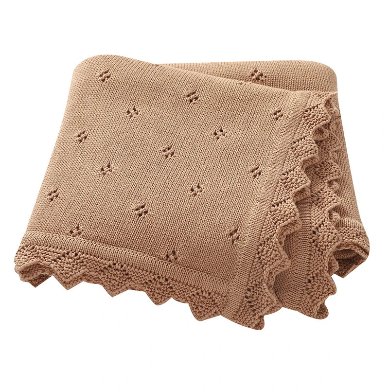 Solid Plaid Super Soft Infant Swaddl