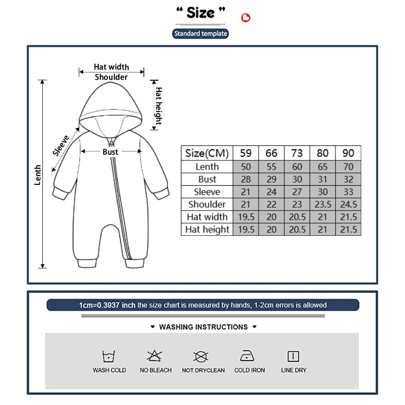 Solid Long Sleeve Warm Rompers