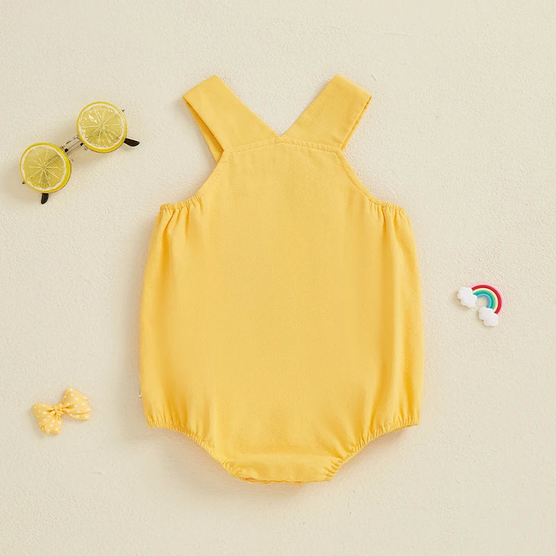 Pudcoco Baby Toddler Duck Overall Romper